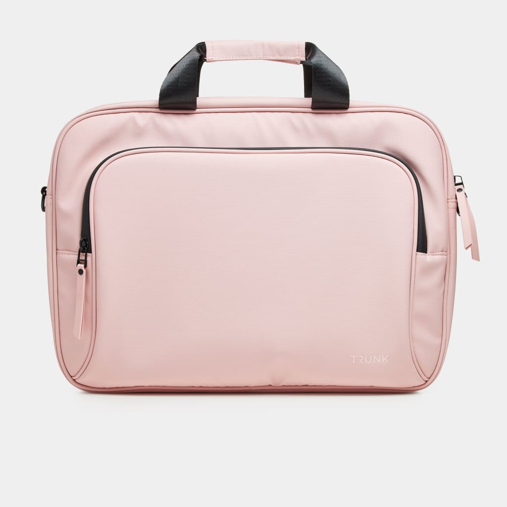 Coral Blush Pink Water Resistant Computer Bag
