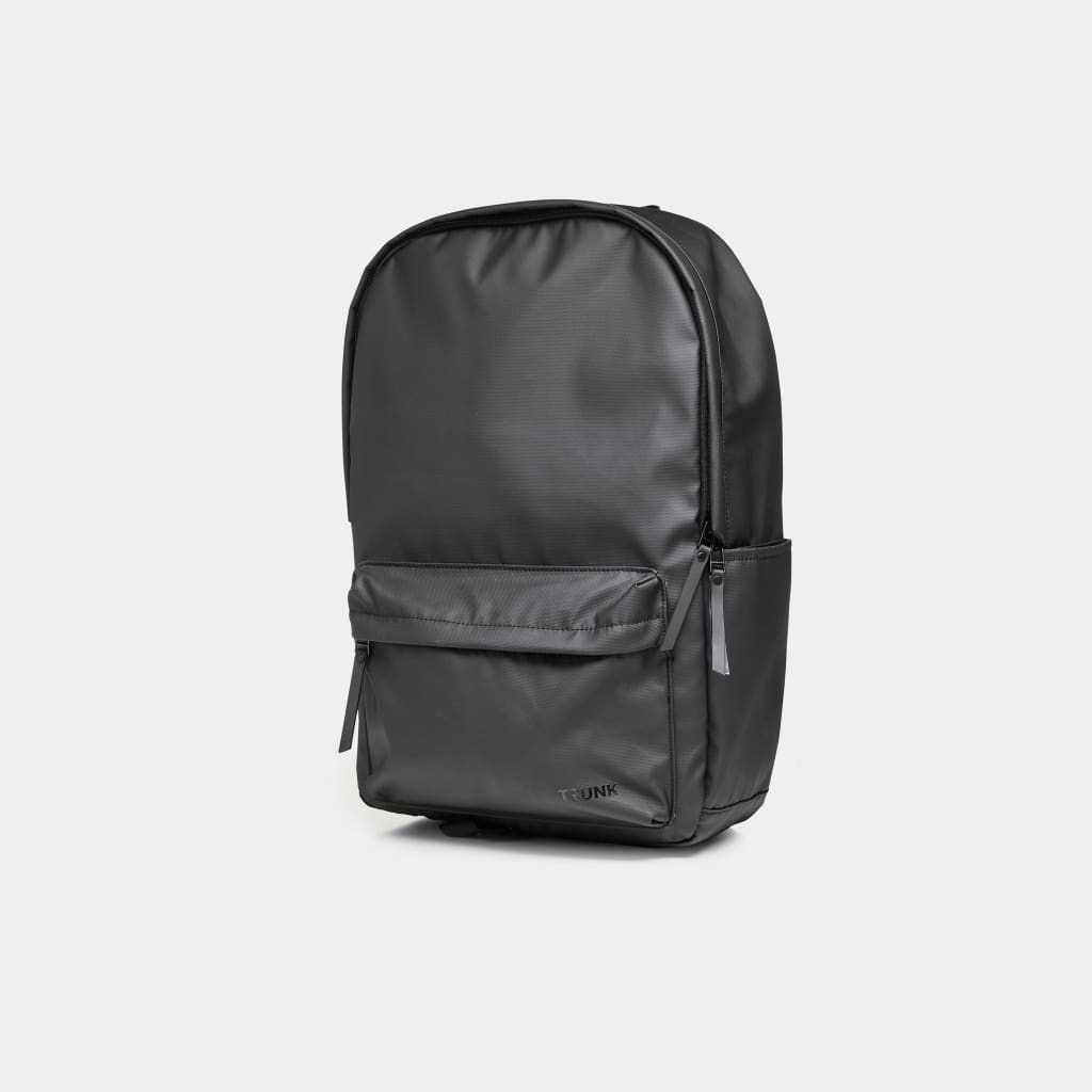 Jet Black Water Resistant Backpack
