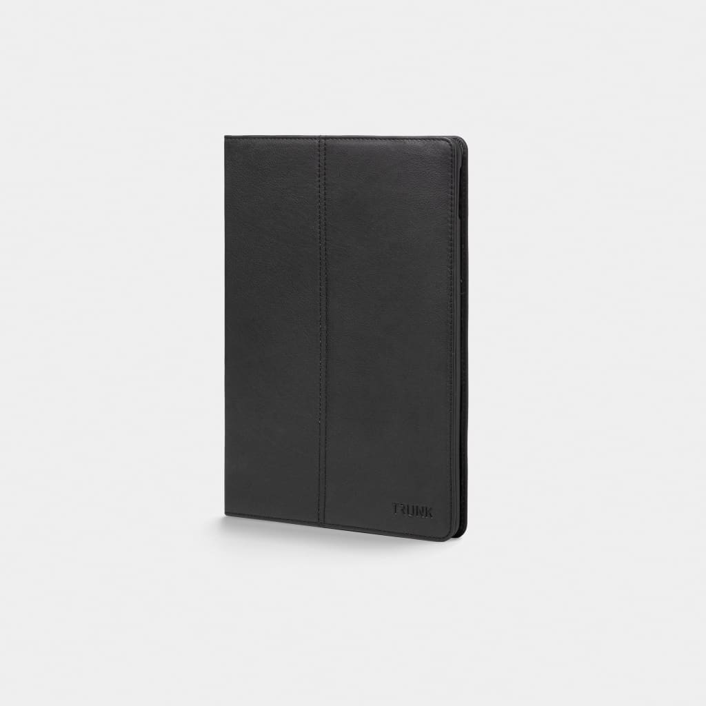 Black Leather iPad Cover - Neoprene Sleeve