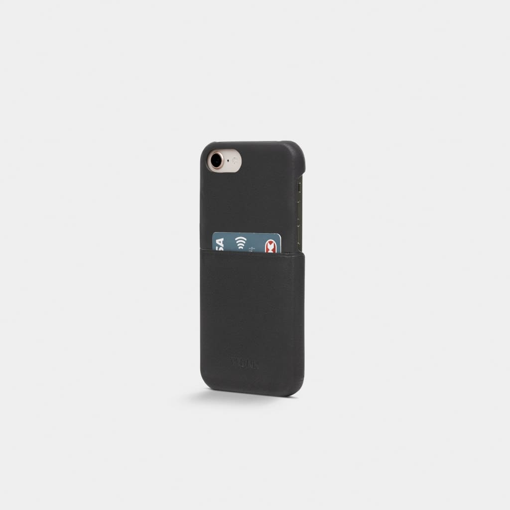 Black Leather iPhone Cover