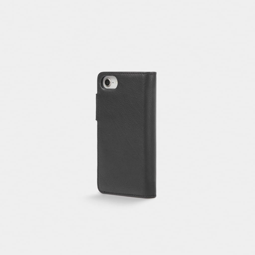Black Leather iPhone Wallet Case