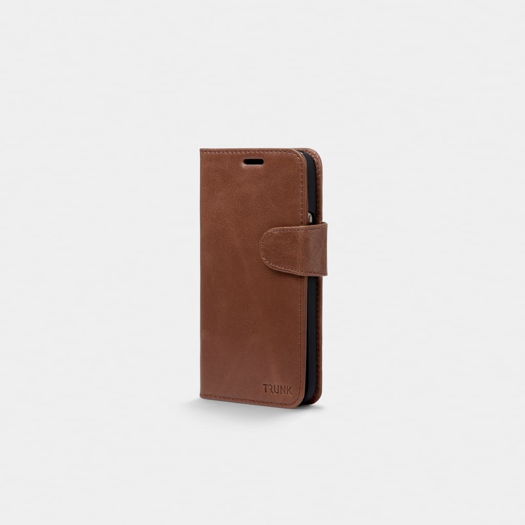 Brown Leather iPhone Wallet Case - iPhone Cover
