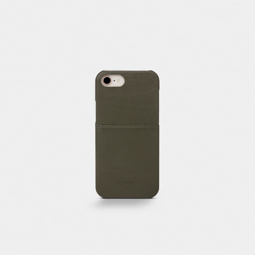 Green Leather iPhone Cover