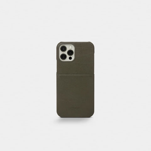 Green Leather iPhone Cover