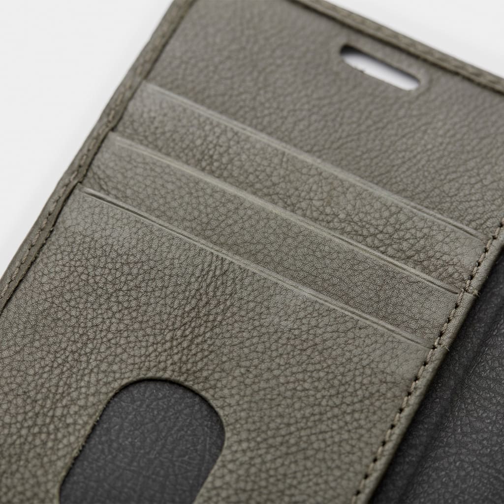 Green Leather iPhone Wallet Case