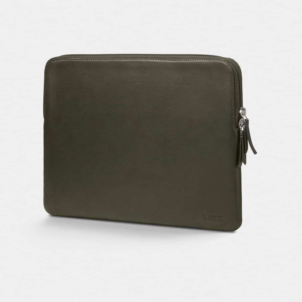 Green Leather - Leather Sleeve